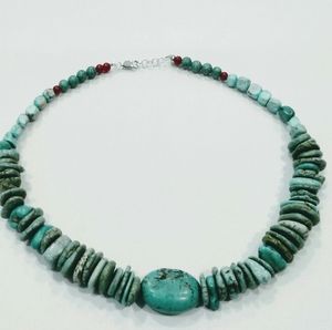 TURQUOISE AND STERLING NECKLACE